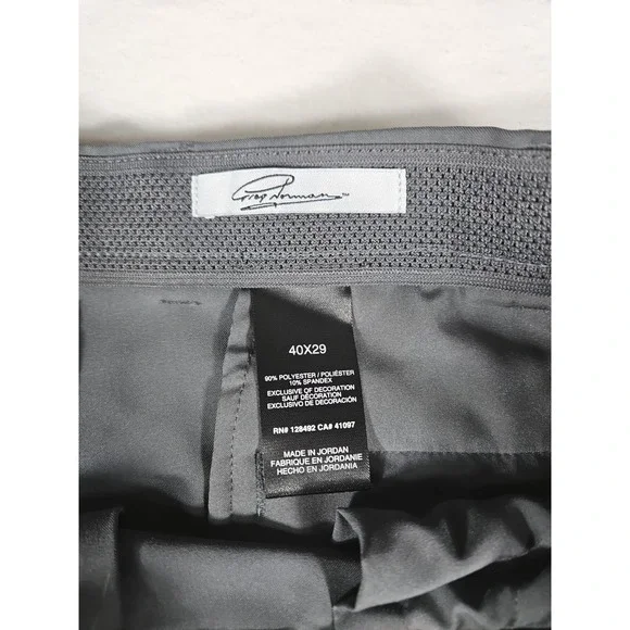 Greg Norman Golf Pants Gray Size 40x29 Mens - Picture 5 of 9